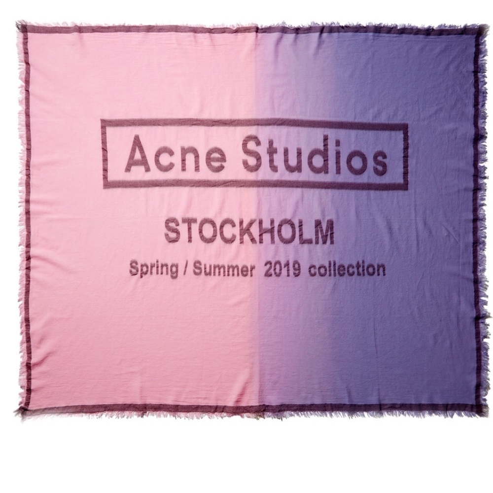 ⭐️NEW⭐️Acne Oversized Embroidered Scarf - Picture 2 of 5